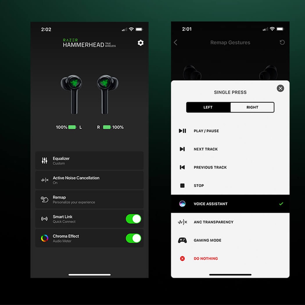 Razer Hammerhead True Wireless 2nd Gen 2021 RGB GearStudio PC 